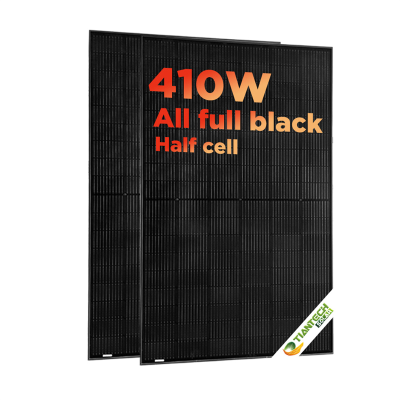 410W แผงโซลาร์สีดำทั้งหมด