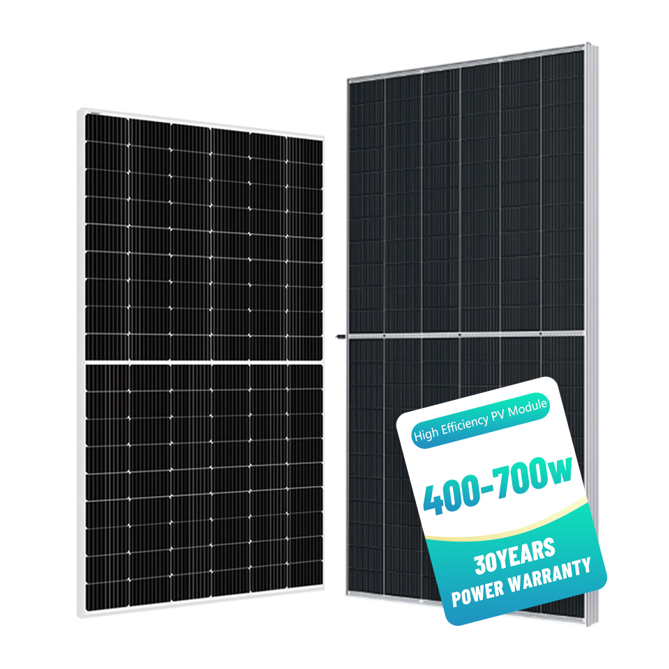 390W-670W แผง Monocrystalline แบบกำหนดเองสำหรับบ้านและโครงการ PV